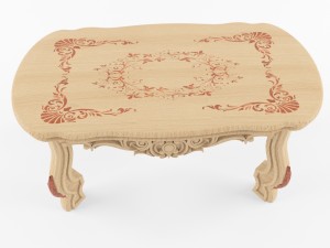 antique coffee table 3D Model