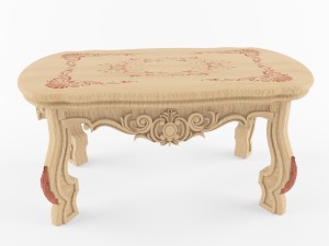 antique coffee table 3Dモデル