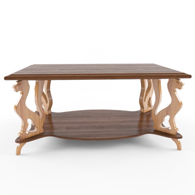 table with cats 3D Model .c4d .max .obj .3ds .fbx .stl .blend 