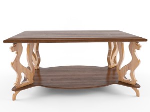 table with cats 3Dモデル