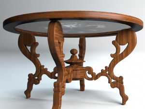 the table with the arms 3D Model