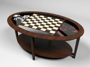 mesa de xadrez Modelo 3D