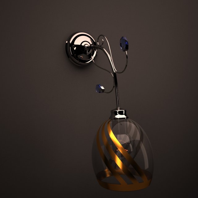 sconce 3D Model .c4d .max .obj .3ds .fbx .stl .blend 