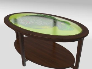 oval table 3D Model