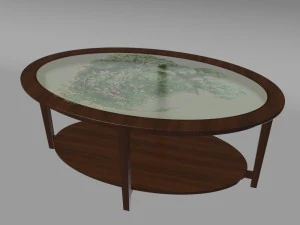 oval table 3D Model