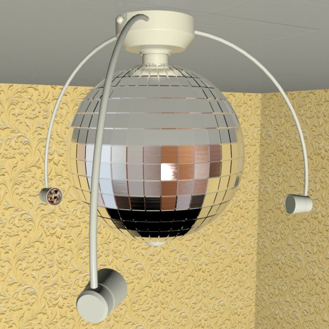 mirror ball Model 3D .c4d .max .obj .3ds .fbx .stl .blend 