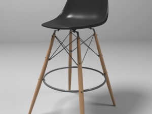 eames bar chair Modèle 3D