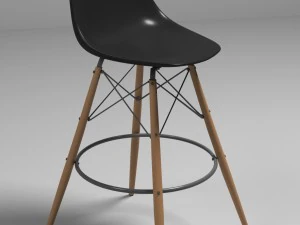 sedia da bar eames Modello 3D