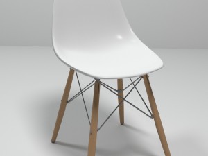 eames plastic side chair 3D Model