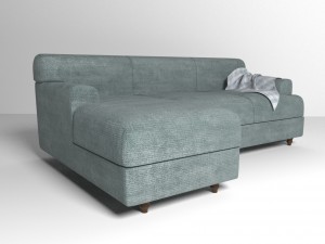 velvet fabric sofa 3Dモデル
