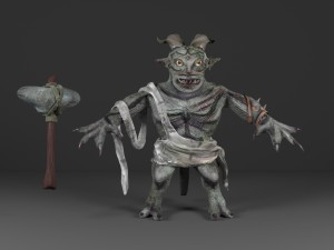 fantasy troll with 3D Model