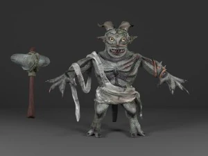 fantasy troll with 3D Model