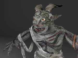 fantasy troll with 3D Model