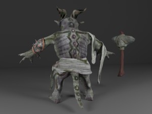 fantasy troll with 3D Model