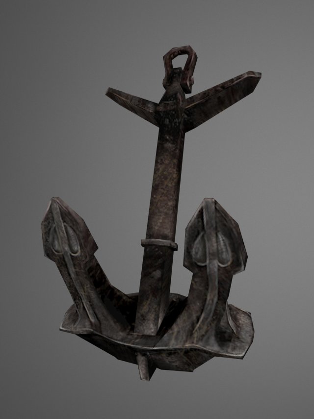 anchor 3D Модель .c4d .max .obj .3ds .fbx .stl .blend