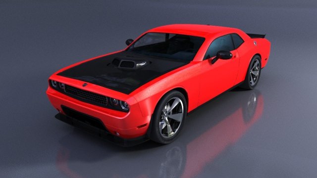 dodge challenger srt10 3D Model .c4d .max .obj .3ds .fbx .stl .blend 