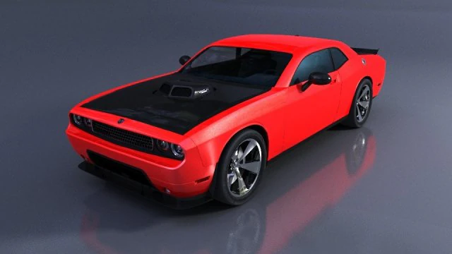 dodge challenger srt10 3D Model .c4d .max .obj .3ds .fbx .stl .blend 