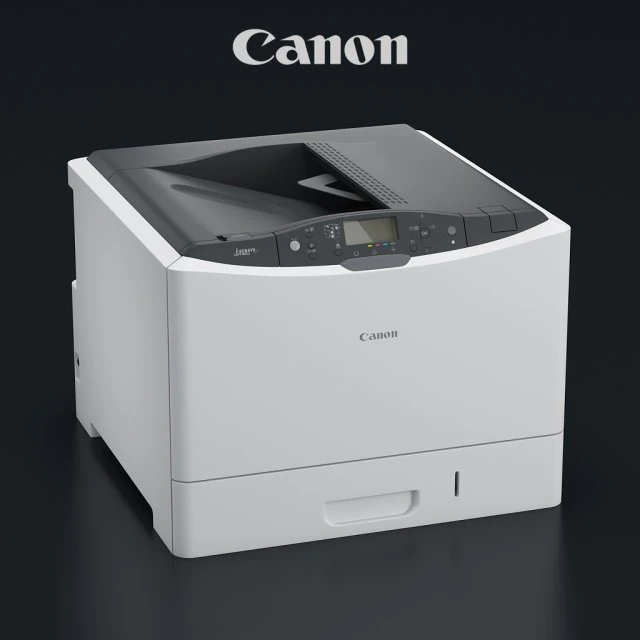printer canon i-sensys lbp7780cx 3D Model .c4d .max .obj .3ds .fbx .stl .blend 