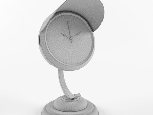 hours kare table clock scooter light blue Model 3D