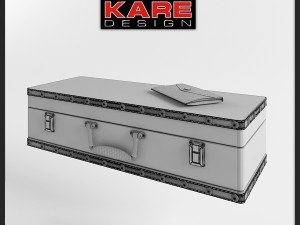 shelf kare wall shelf suitcase white 1drw 78364 3Dモデル