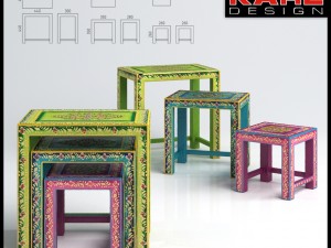 coffee tables kare ibiza life side table 3D 모델