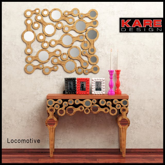 kare lokomotive console mirrordecor-accessories 3D Model .c4d .max .obj .3ds .fbx .stl .blend 