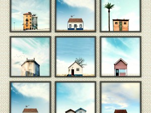 a set of photos of portuguese houses lonely - lone 3D Model