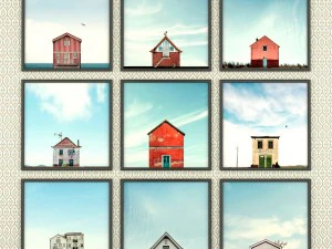 a set of photos of portuguese houses lonely - lone 3D Model