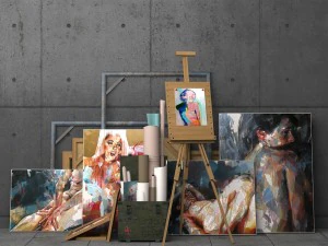 장식 요소 세트 3D 모델