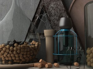 decorative set for the kitchen-kitchen accessories Model 3D