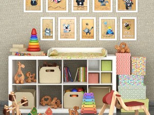 set decorativi per bambini 2 Modello 3D