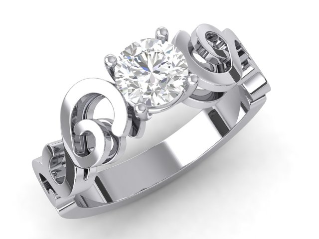 engagement ring 3D प्रिंट मॉडल .c4d .max .obj .3ds .fbx .stl .blend 