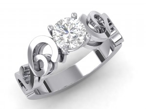 engagement ring 3D Print Model