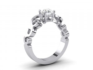 engagement ring 3D प्रिंट मॉडल