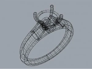 diamond ring 3D Print Model