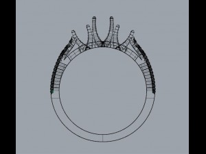 three diamonds ring 3D प्रिंट मॉडल