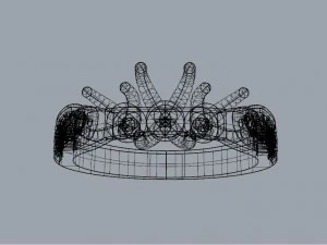 three diamonds ring 3D Print Model