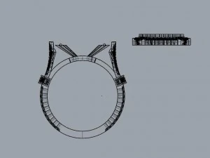 old fashioned ring 3D Print Model