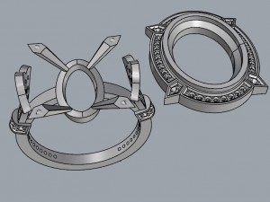 old fashioned ring 3D-printmodel
