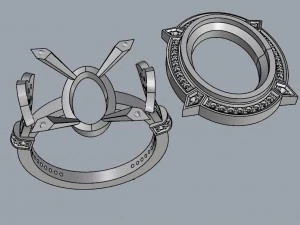 old fashioned ring 3D Print Model