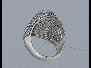 bague rubis pour homme Modèles 3D en vedette