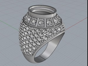 mens ruby ring 3D Print Model