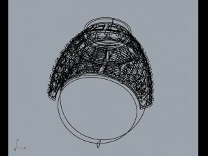 bague rubis pour homme Modèles 3D en vedette