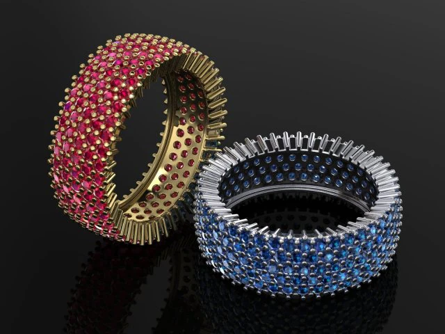 pave ring 3D Model .c4d .max .obj .3ds .fbx .stl .blend 