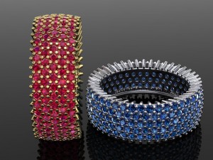 pave ring Model 3D