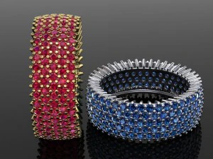 pave ring 3D Model