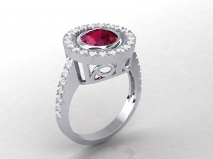 ruby ring 3D Print Model