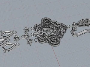 старомодний перстень 3D Принт Модель