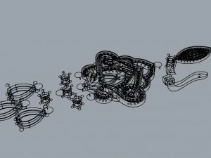 старомодний перстень 3D Принт Модель