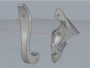 london blue princess earrings 3D Print Model